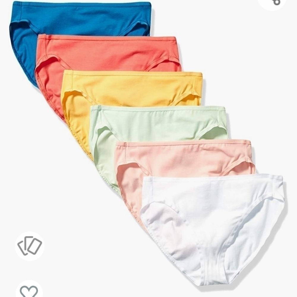 Amazon Essentials Bikini Brief 6-pack of Underwear Multicolored XSmall